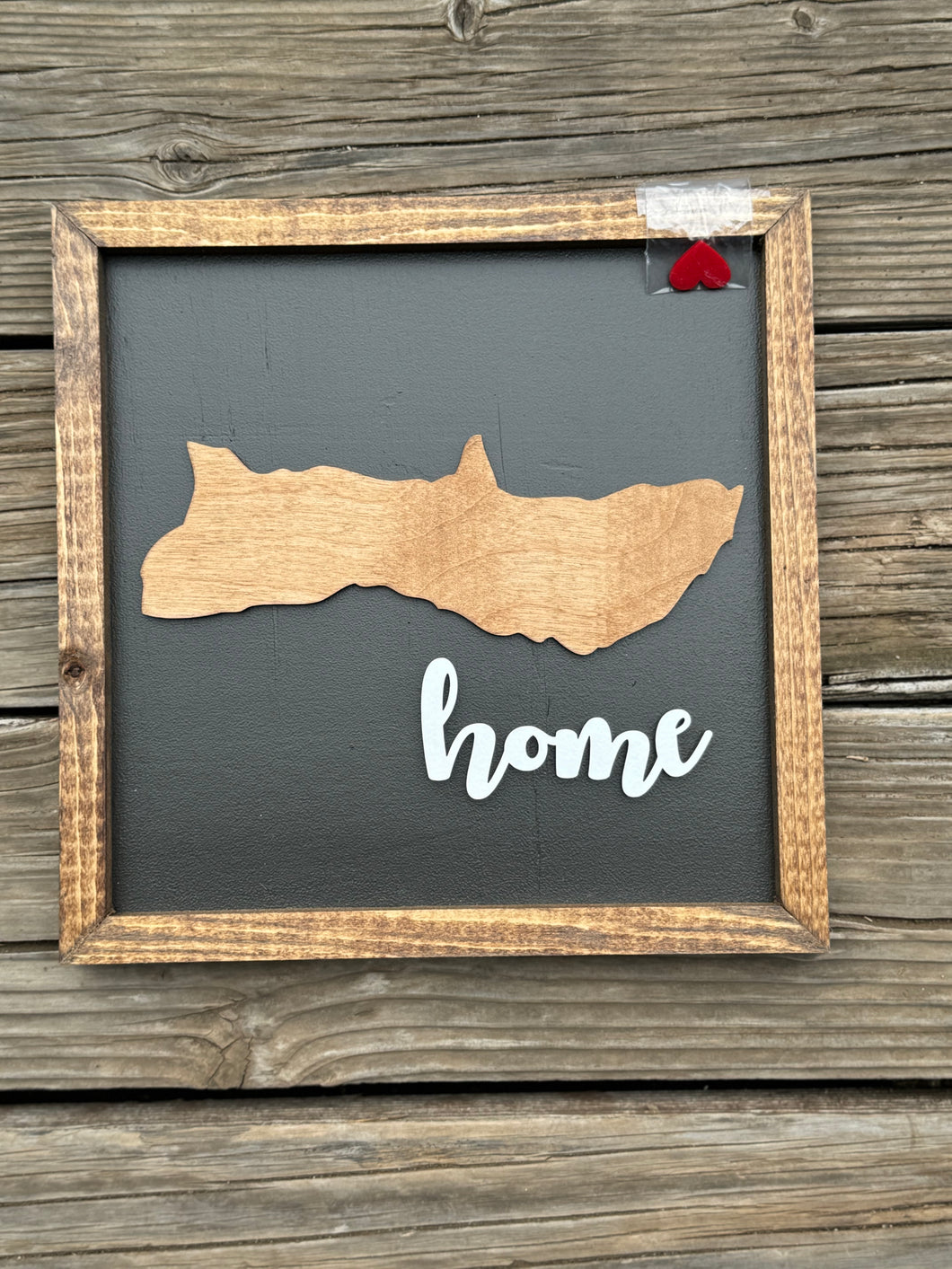 Moloka’i Island with heart