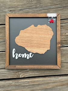 Kaua’i Island with heart