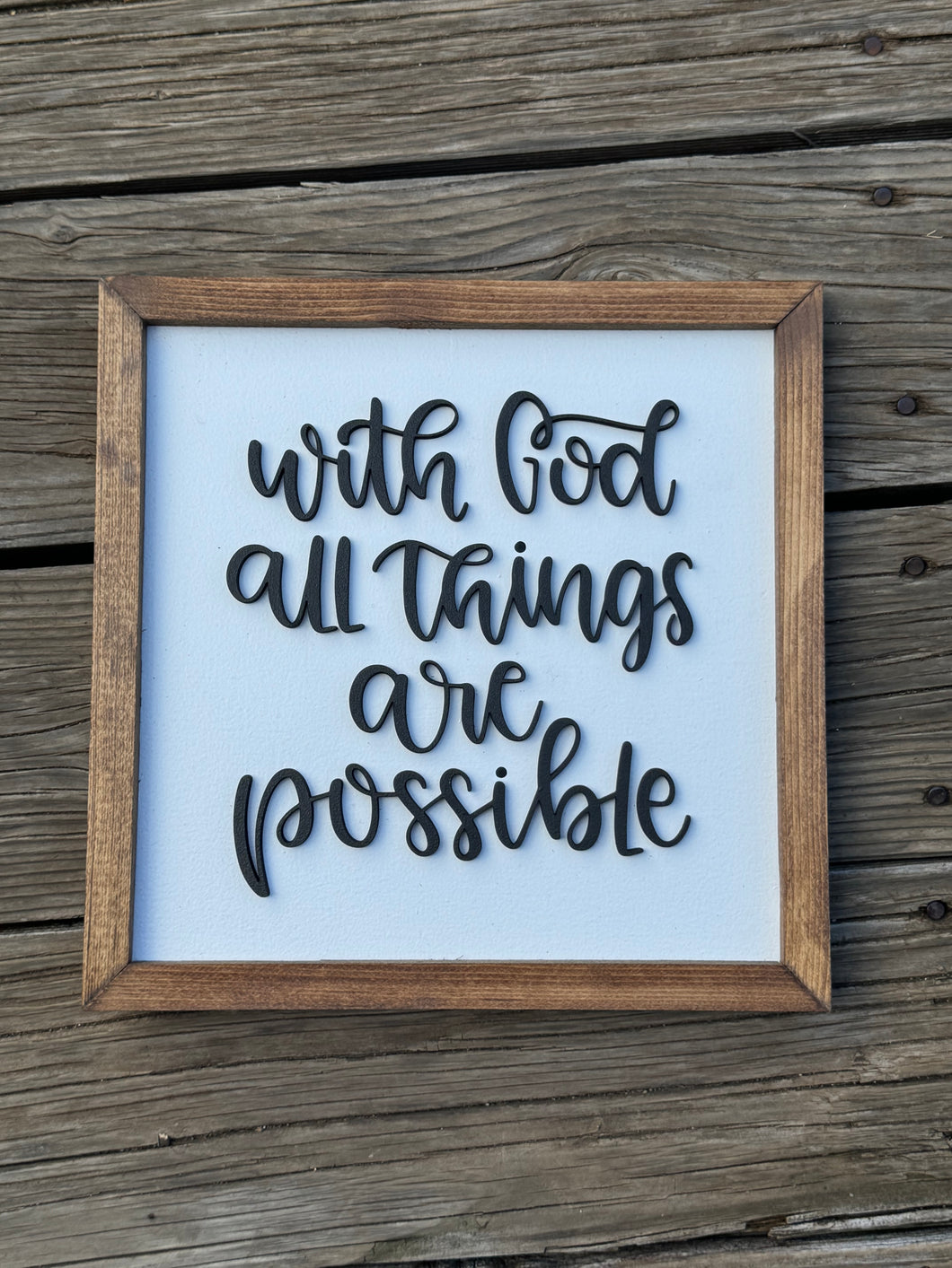 With God all things are possible