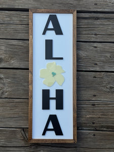 ALOHA wih puakenikeni sign
