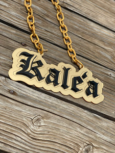 Gold Forever Lei - 10 LETTER MAX