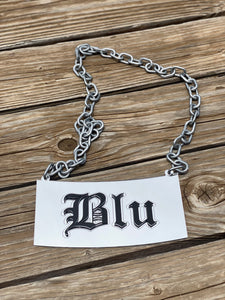 Silver Forever Lei - 10 LETTER MAX